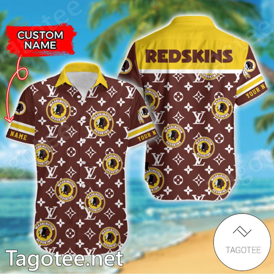 Washington Redskins Louis Vuitton LV NFL Custom Hawaiian Shirt