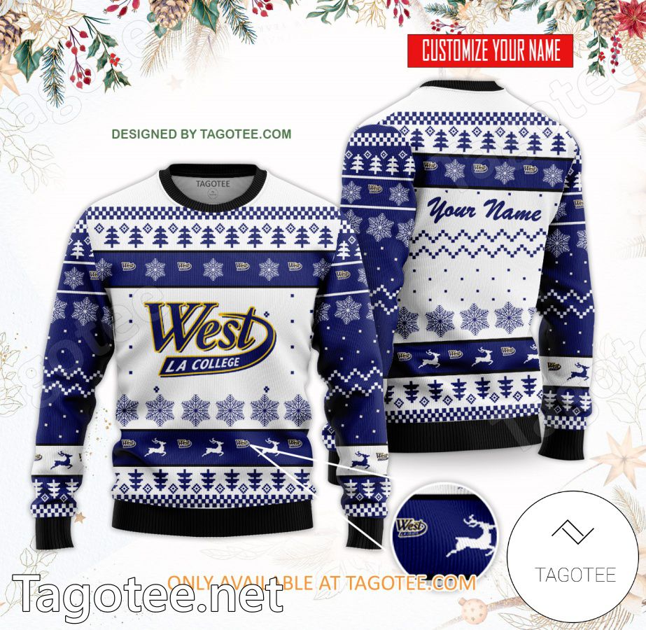 West Los Angeles College Custom Ugly Christmas Sweater - BiShop