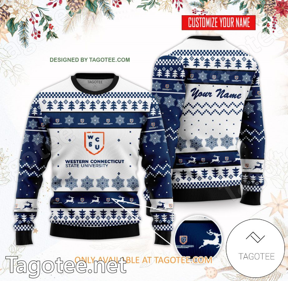 Western Connecticut State University Custom Ugly Christmas Sweater - BiShop