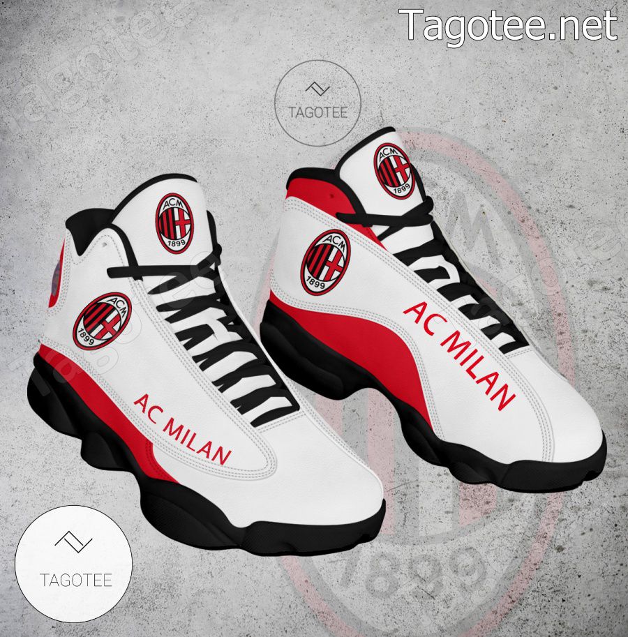 AC Milan Logo Air Jordan 13 Shoes - BiShop a