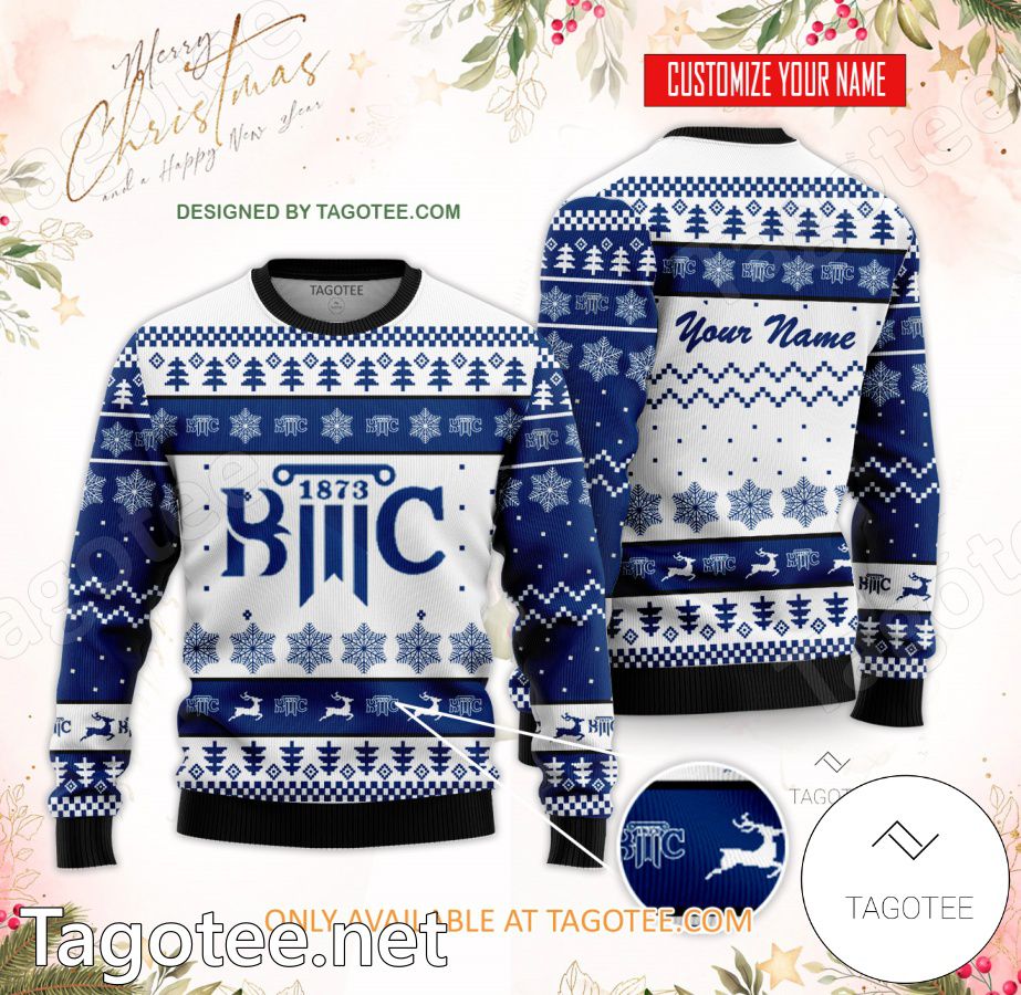 Blue Mountain College Custom Ugly Christmas Sweater - BiShop