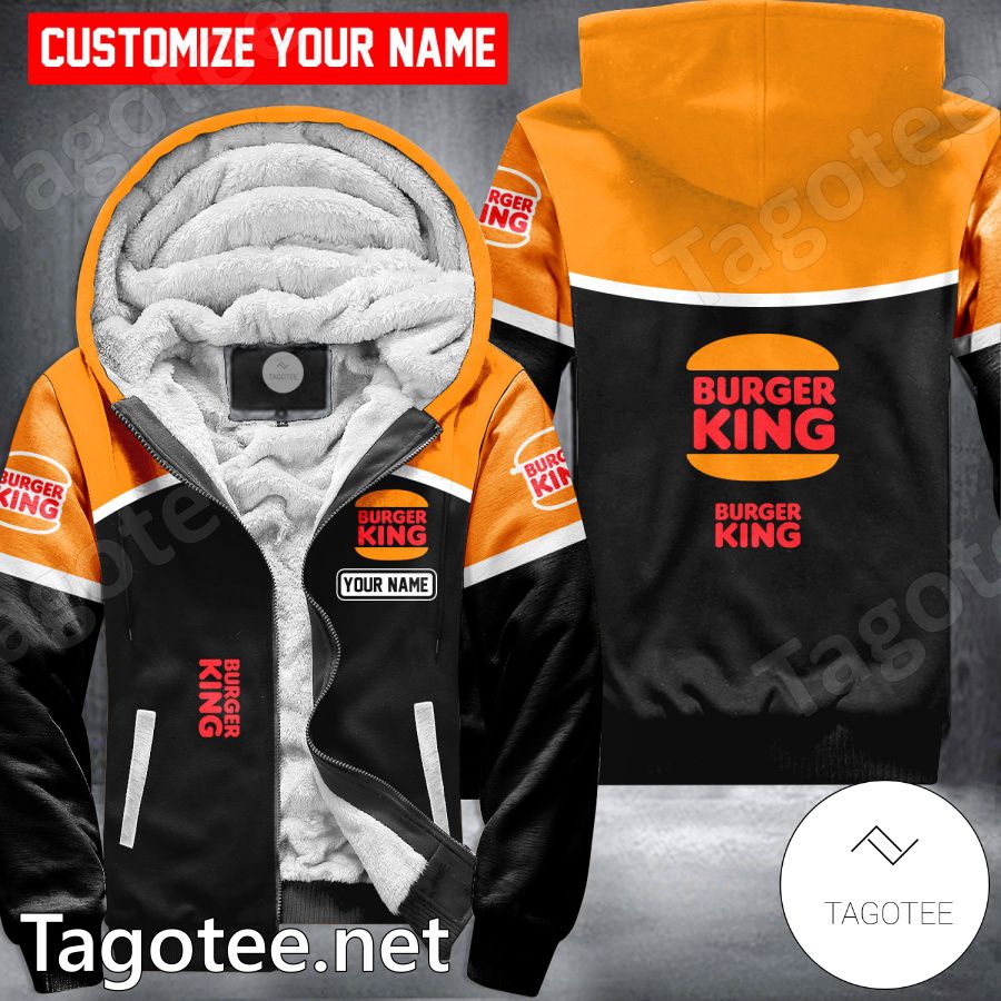 Burger King Custom Uniform Fleece Hoodie - MiuShop
