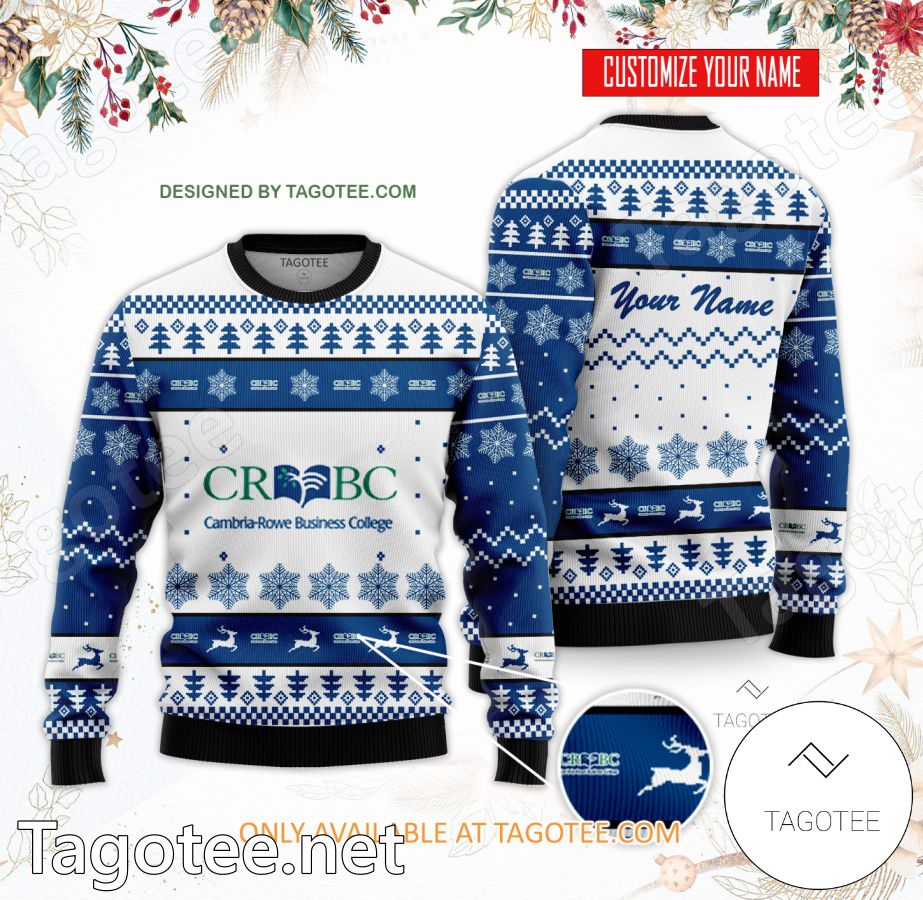 Cambria Rowe Business College Custom Ugly Christmas Sweater - BiShop