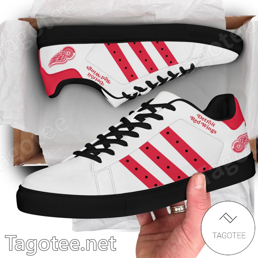 Detroit Red Wings Hockey Stan Smith Shoes - EmonShop a