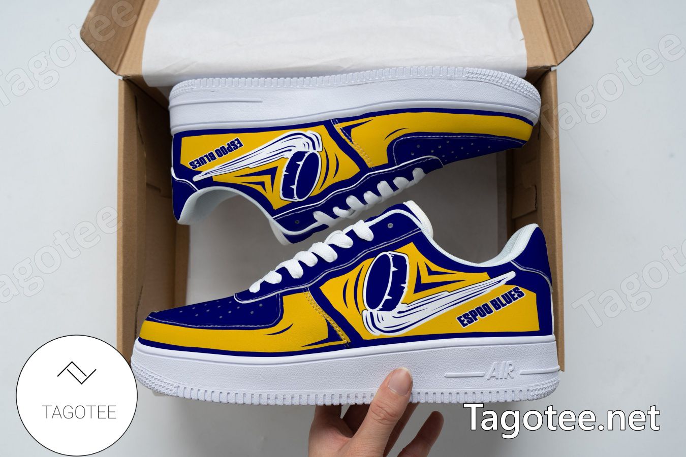 Espoo Blues Logo Air Force 1 Shoes - Tagotee