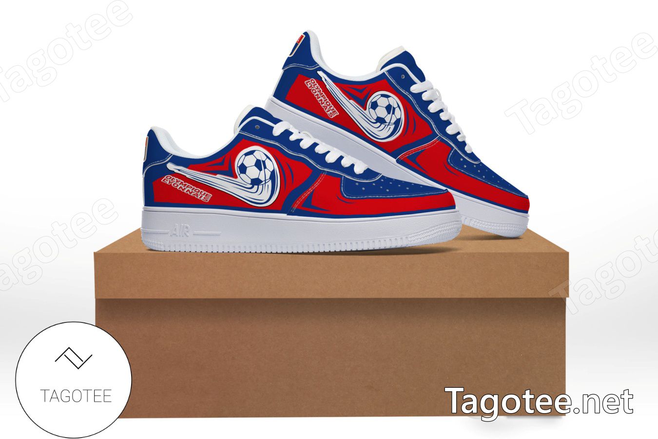 Olympique Lyonnais Logo Air Force 1 Shoes