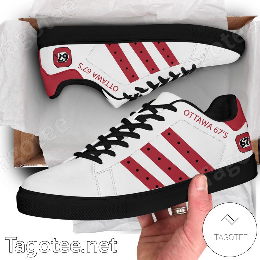 Ottawa 67's Hockey Stan Smith Shoes - EmonShop a