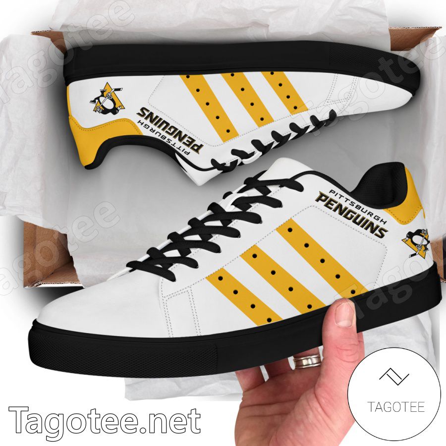 Pittsburgh Penguins Hockey Stan Smith Shoes - EmonShop a