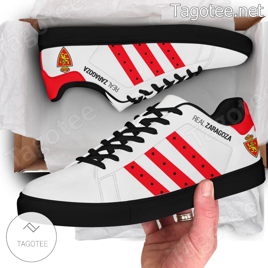 Real Zaragoza Logo Stan Smith Shoes - BiShop a