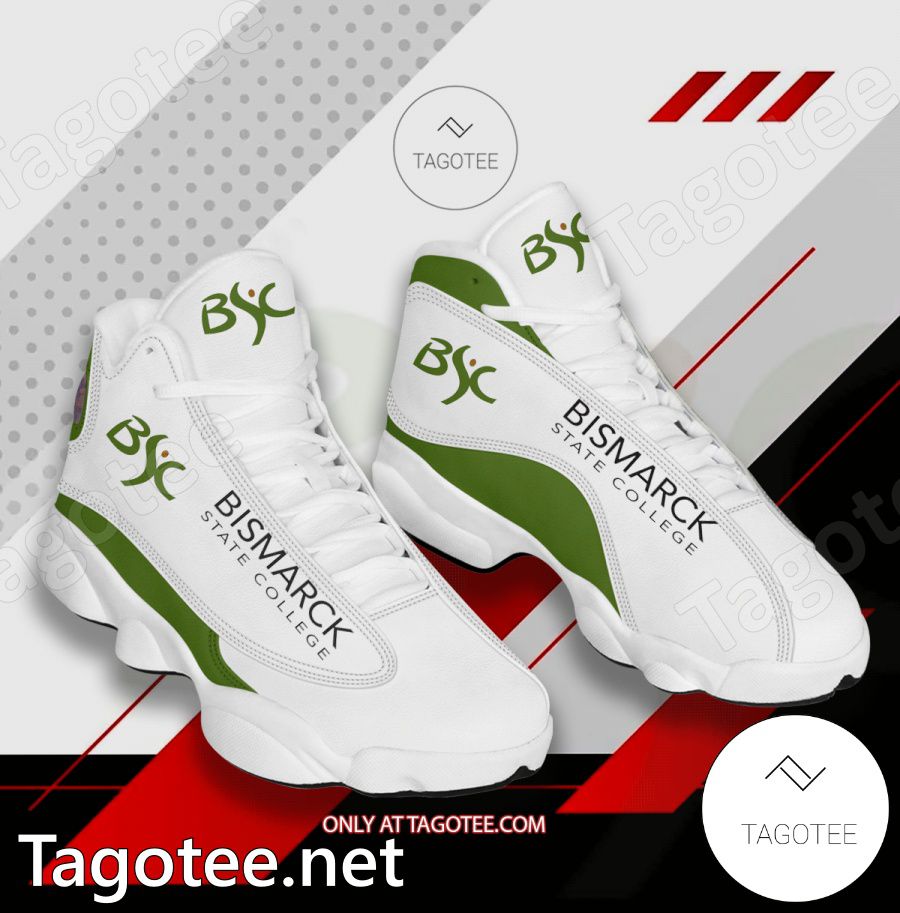 Bismarck State College Logo Air Jordan 13 Shoes - BiShop