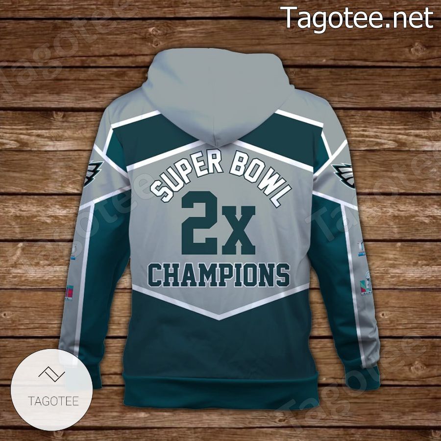 Super Bowl Lvii Champions Philadelphia Eagles Hoodie - Tagotee