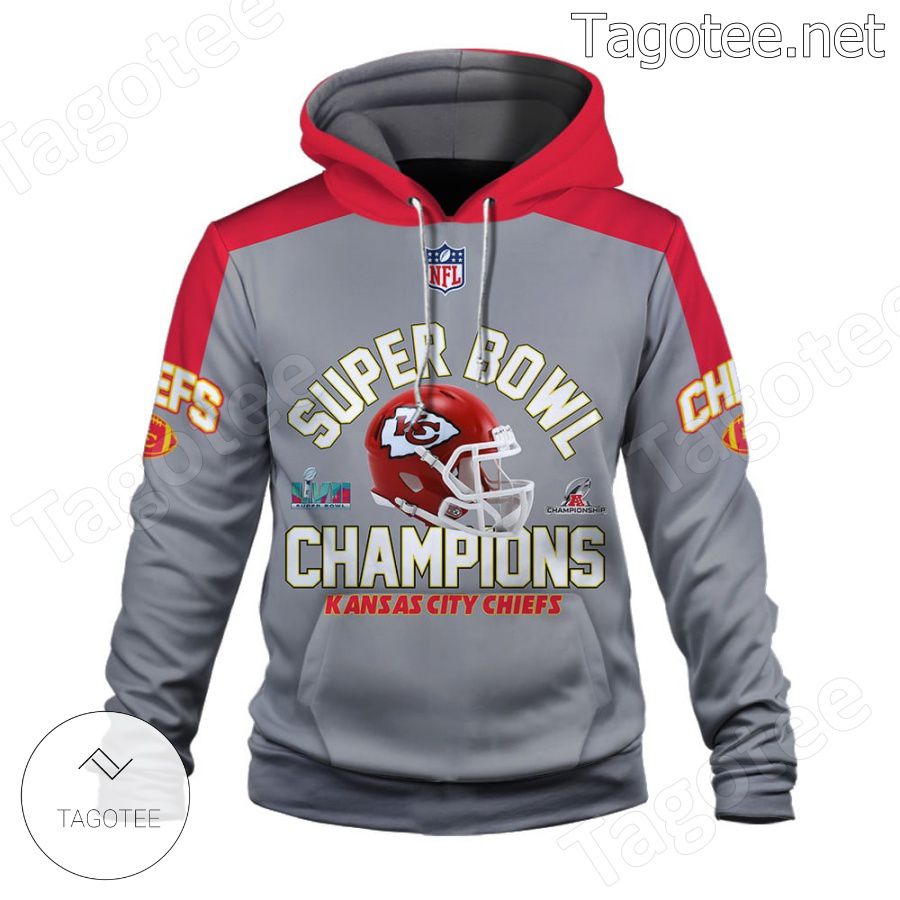Nfl Kansas City Chiefs Super Bowl LVII Champions 3D Zipper Hoodie -  T-shirts Low Price