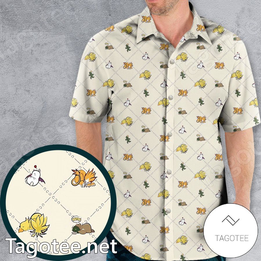 Final Fantasy Pattern Hawaiian Shirt