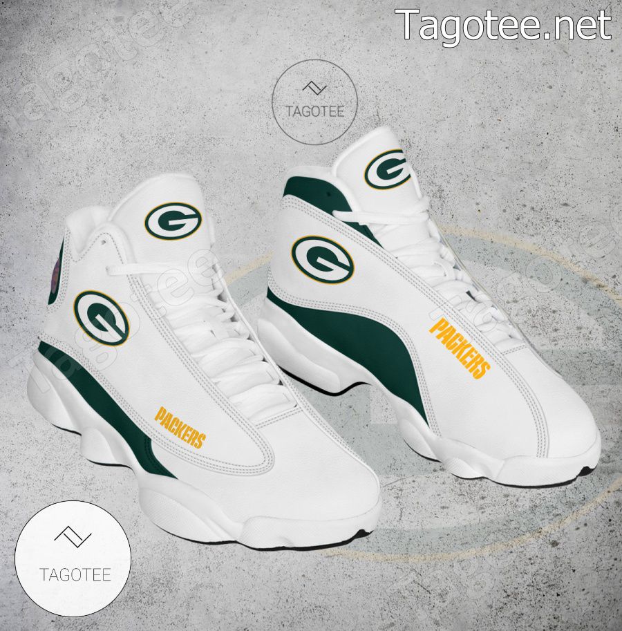 NFL Green Bay Packers Custom Name Air Jordan 13 Shoes V7