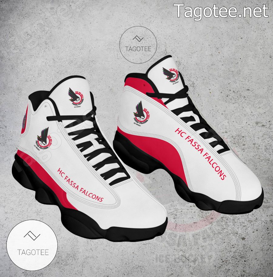 HC Fassa Falcons Logo Air Jordan 13 Shoes - EmonShop a