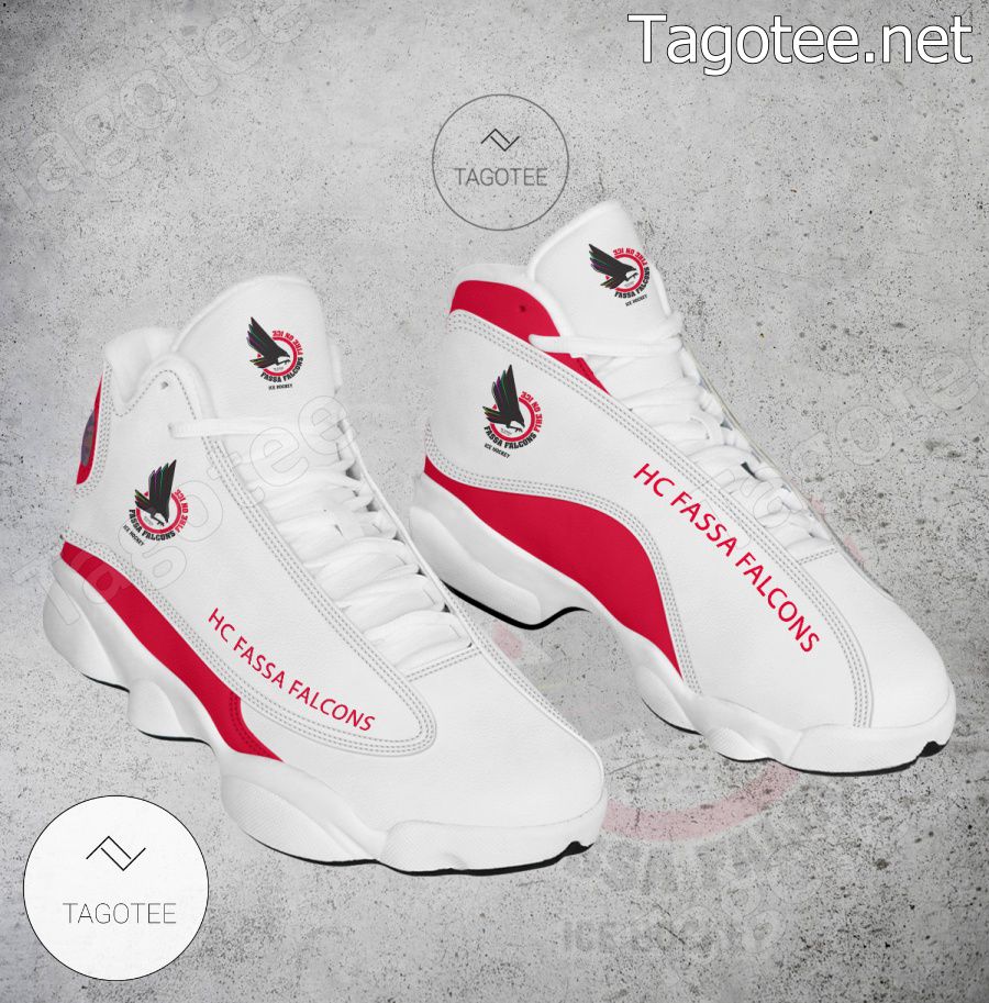 HC Fassa Falcons Logo Air Jordan 13 Shoes - EmonShop