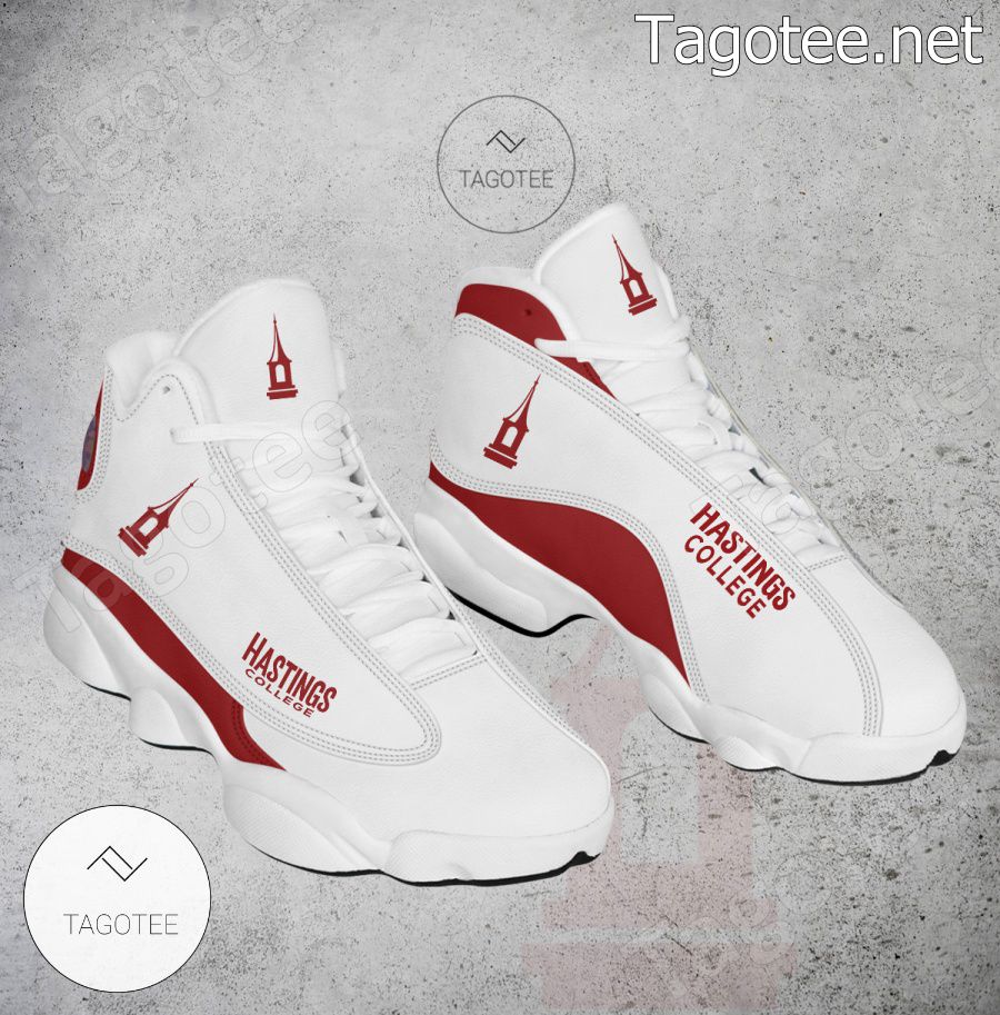 Hastings College Logo Air Jordan 13 Shoes - EmonShop