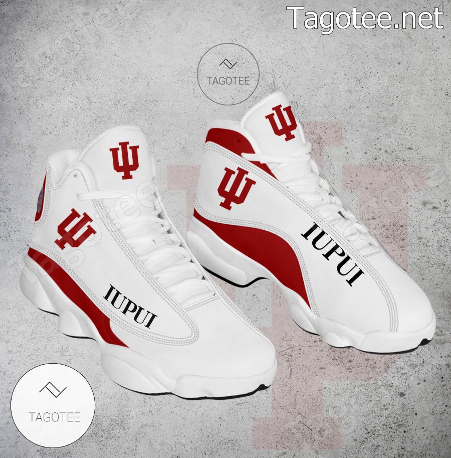 Indiana University-Purdue University-Indianapolis Logo Air Jordan 13 Shoes - EmonShop