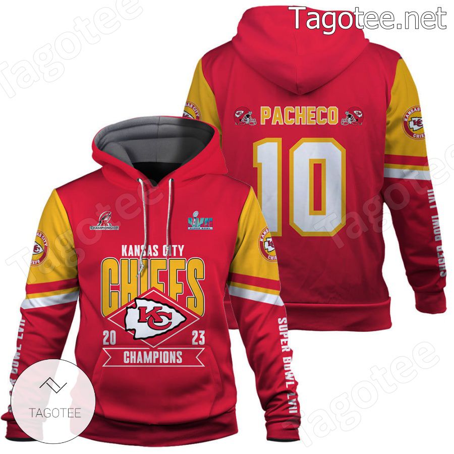 Isiah Pacheco 10 Kansas City Chiefs Fan NFL Hoodie - Tagotee