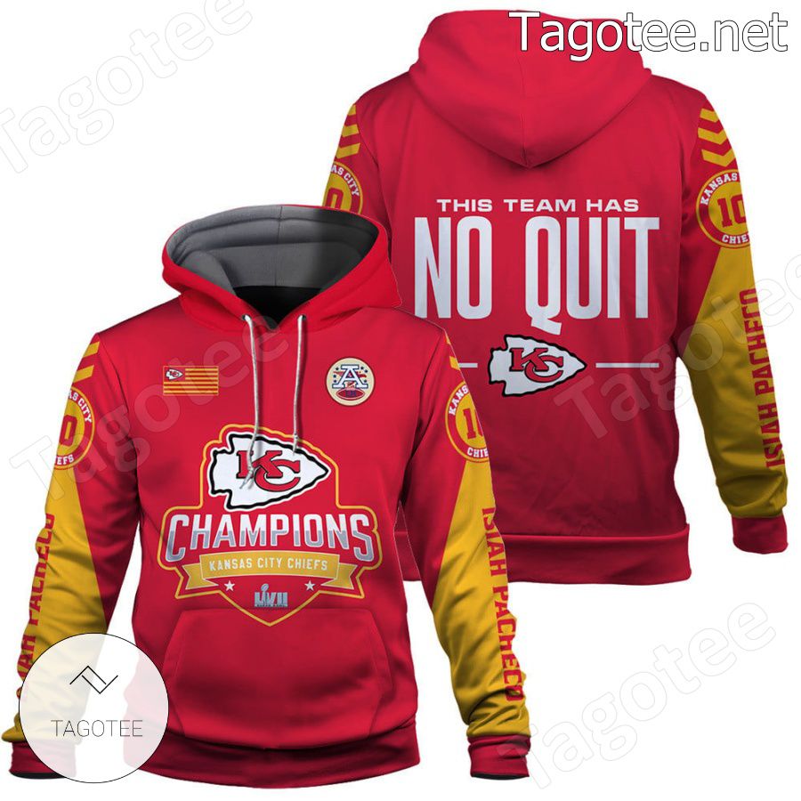 Isiah Pacheco 10 This Team Has No Quit Kansas City Chiefs Fan NFL ...