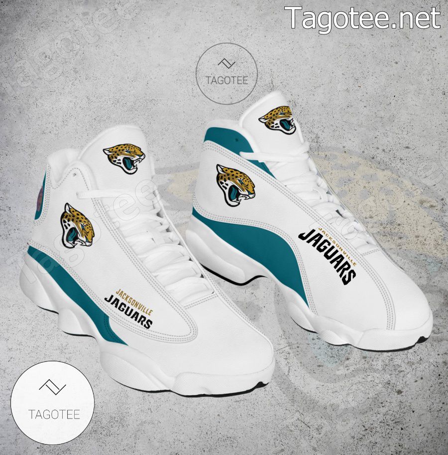 Jacksonville Jaguars Custom Name Air Jordan 13 Shoes BT1374 - BigTIGON