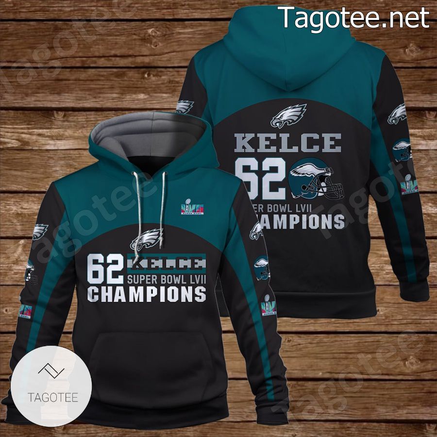 Jason Kelce Eagles Hoodie Black at  Men's Clothing store