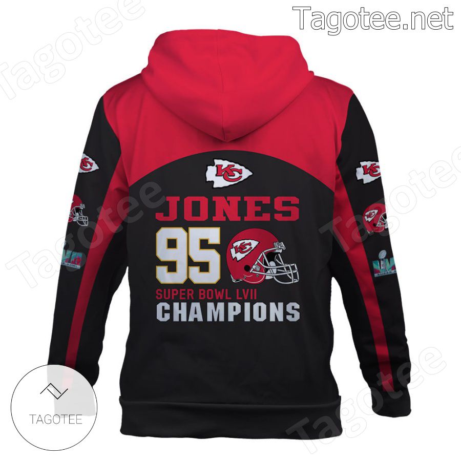 Jones 95 Kansas City Chiefs Fan NFL Hoodie - Tagotee