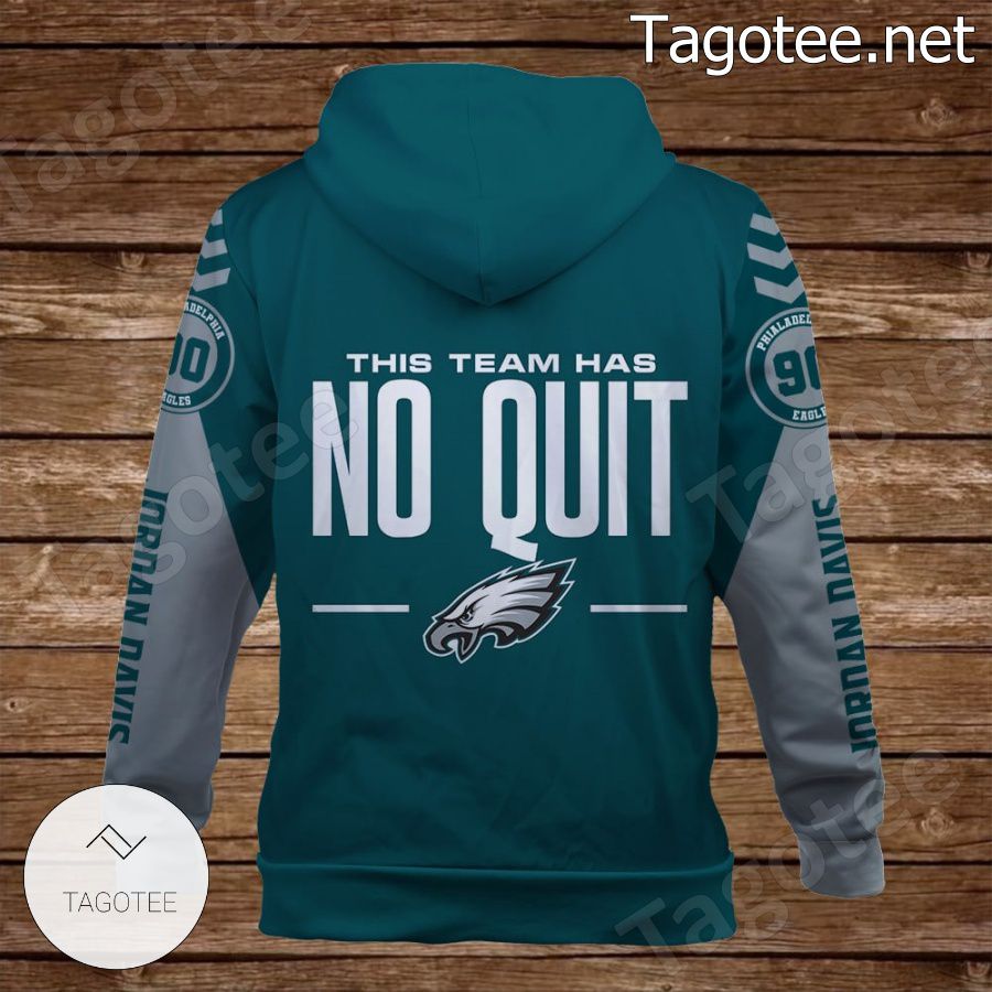 Jordan Davis 90 Eagles Team Philadelphia Eagles Fan NFL Hoodie - Tagotee