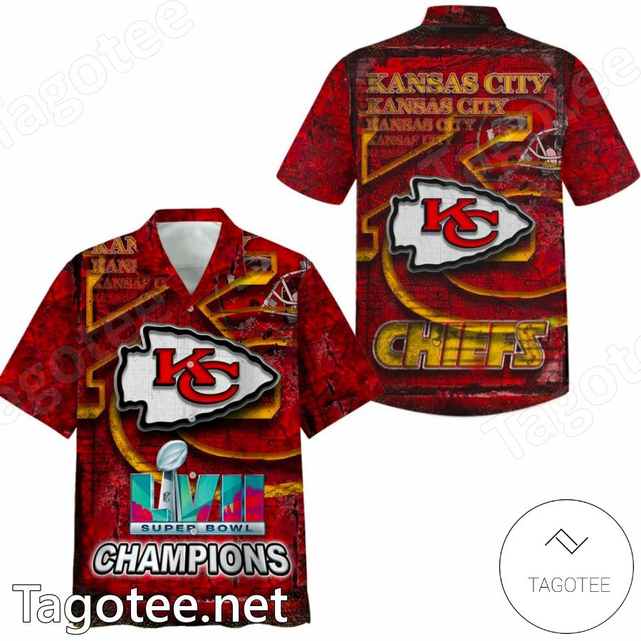 As Is NFL Super Bowl LVII Champions Chiefs Poly T-Shirt 