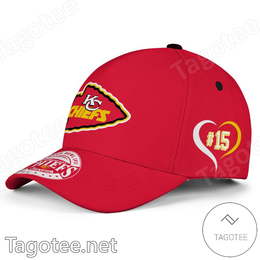 Number 15 Kansas City Chiefs Champs Super Bowl LVII Classic Cap Hat -  Tagotee