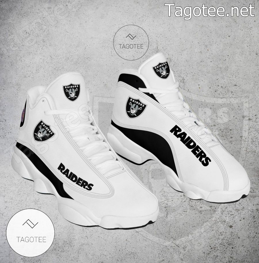 Las Vegas Raiders Air Jordan 13 Shoes - Inktee Store