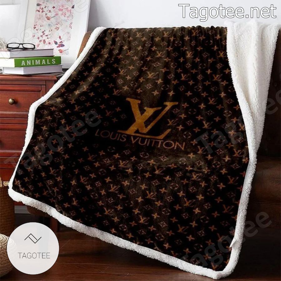 Louis Vuitton Dark Brown Monogram Blanket - Tagotee
