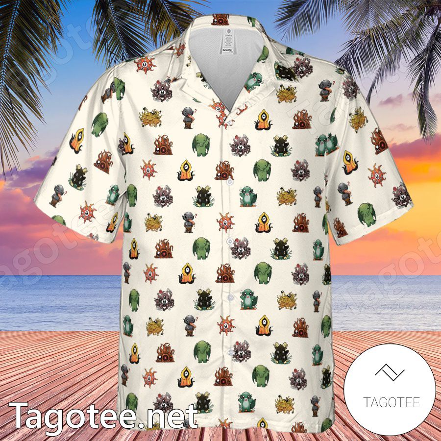 Lovecraft Demons Cute H.P. Lovecraft Monsters Aloha Hawaii Shirt a