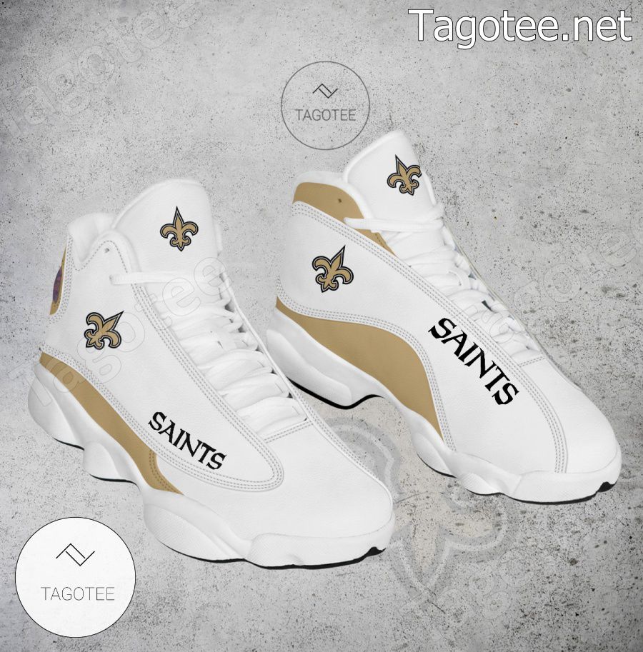 New Orleans Saints Logo Air Jordan 13 Shoes - EmonShop - Tagotee