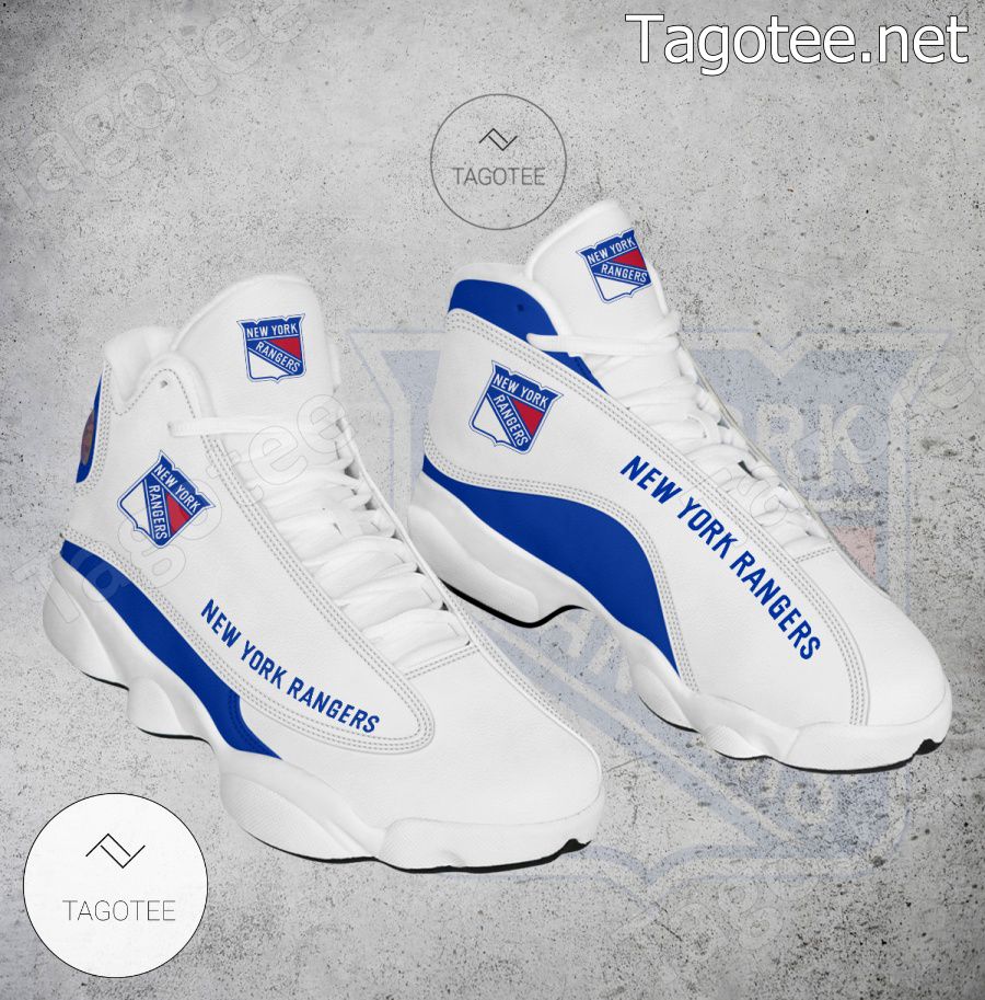 New York Rangers Fan Unofficial Air Jordan Shoes - Inktee Store