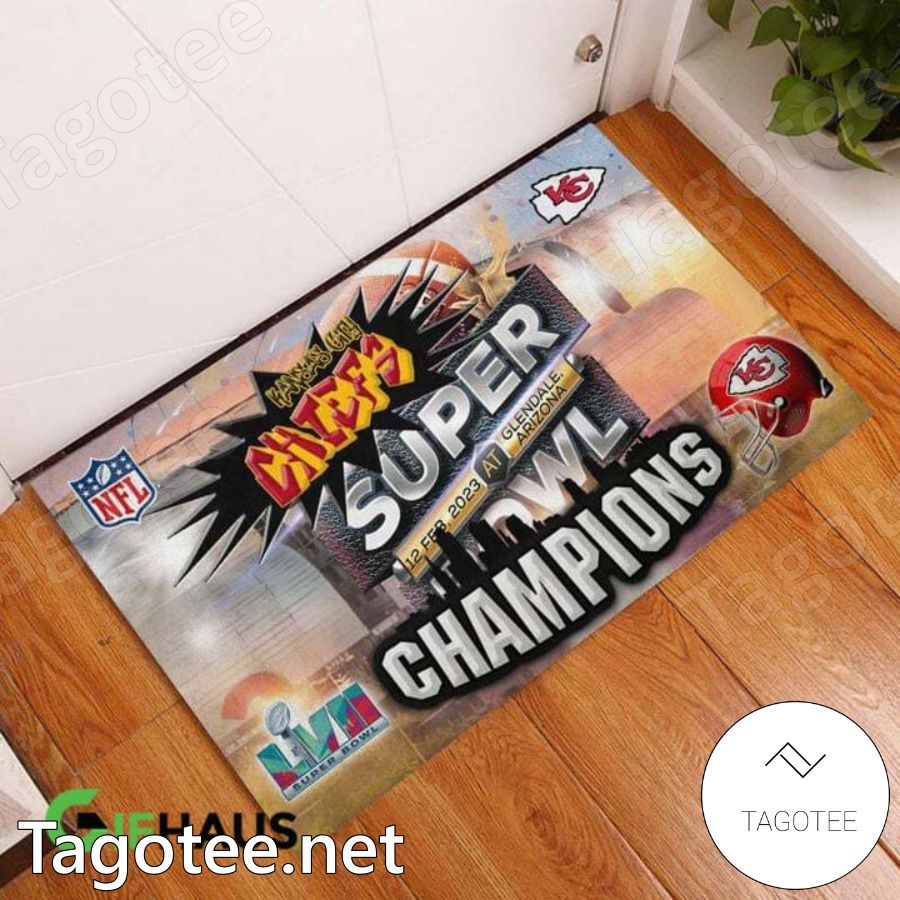 Nfl Kansas City Chiefs Super Champions Doormat a