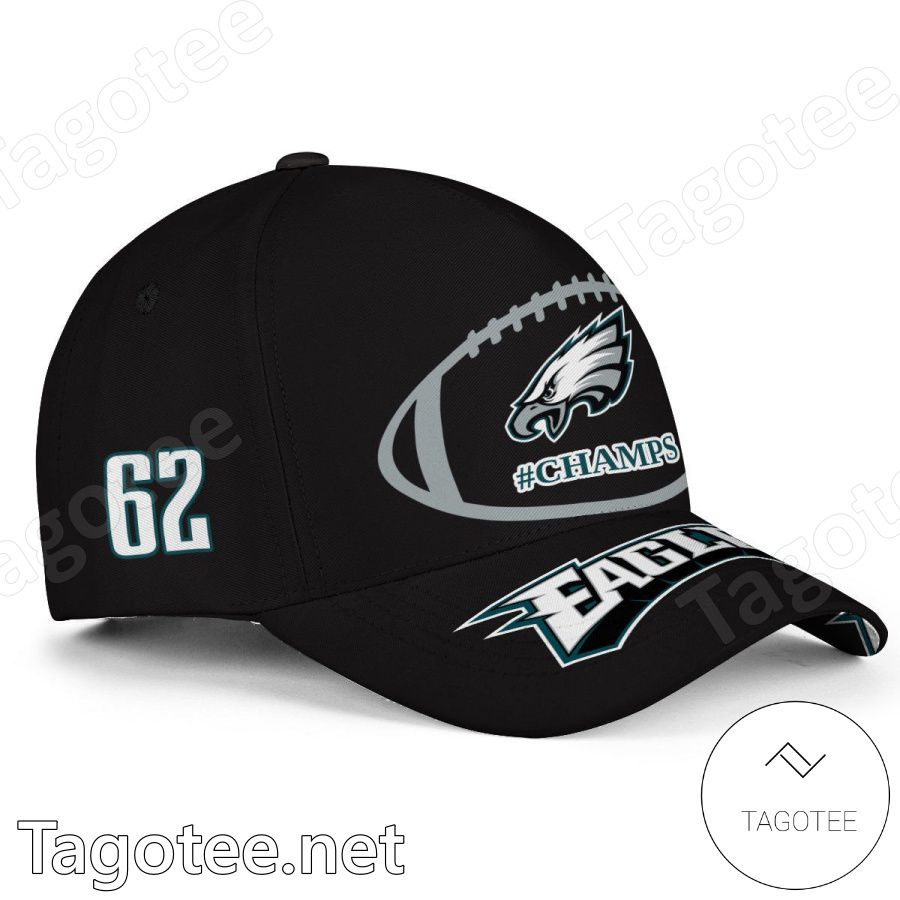 Number 62 Philadelphia Eagles Super Bowl LVII Champs Classic Cap