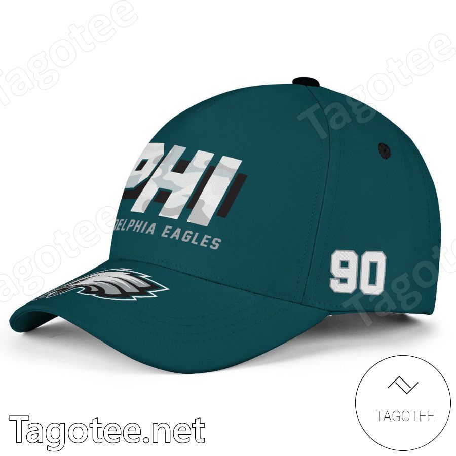Number 90 Philadelphia Eagles Super Bowl LVII Classic Cap Hat - Tagotee
