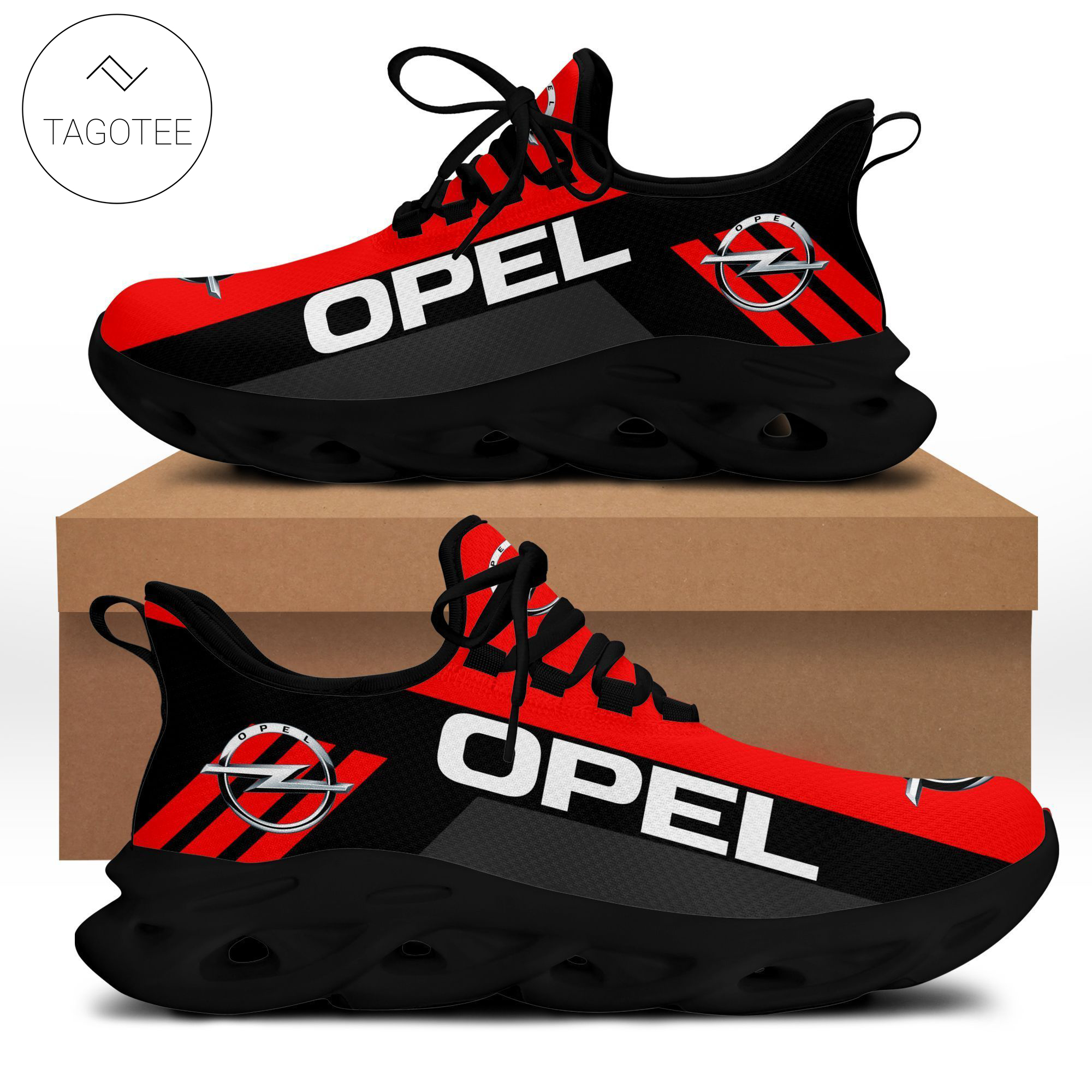 Opel Red Black Max Soul Shoes