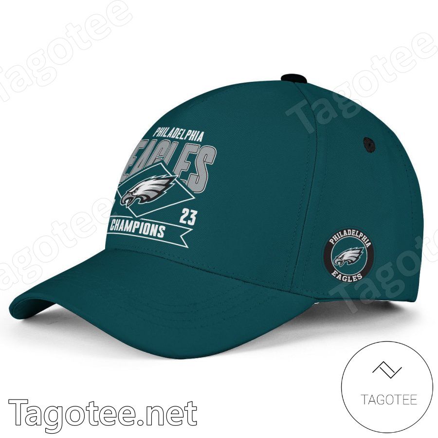 Philadelphia Eagles 2023 Super Bowl Champions Logo Classic Cap Hat - Tagotee