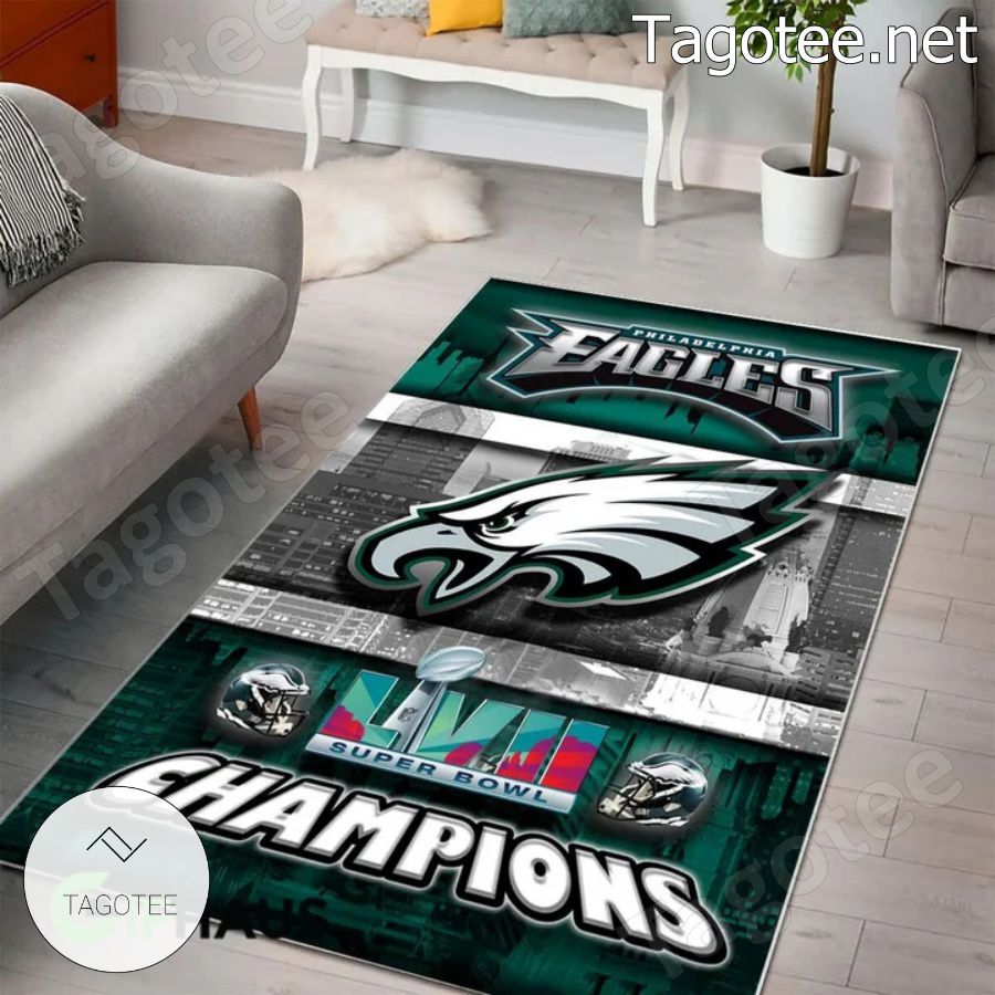 Philadelphia Eagles Area Rug Anti-Skid Living Room Bedroom Large Floor Mats