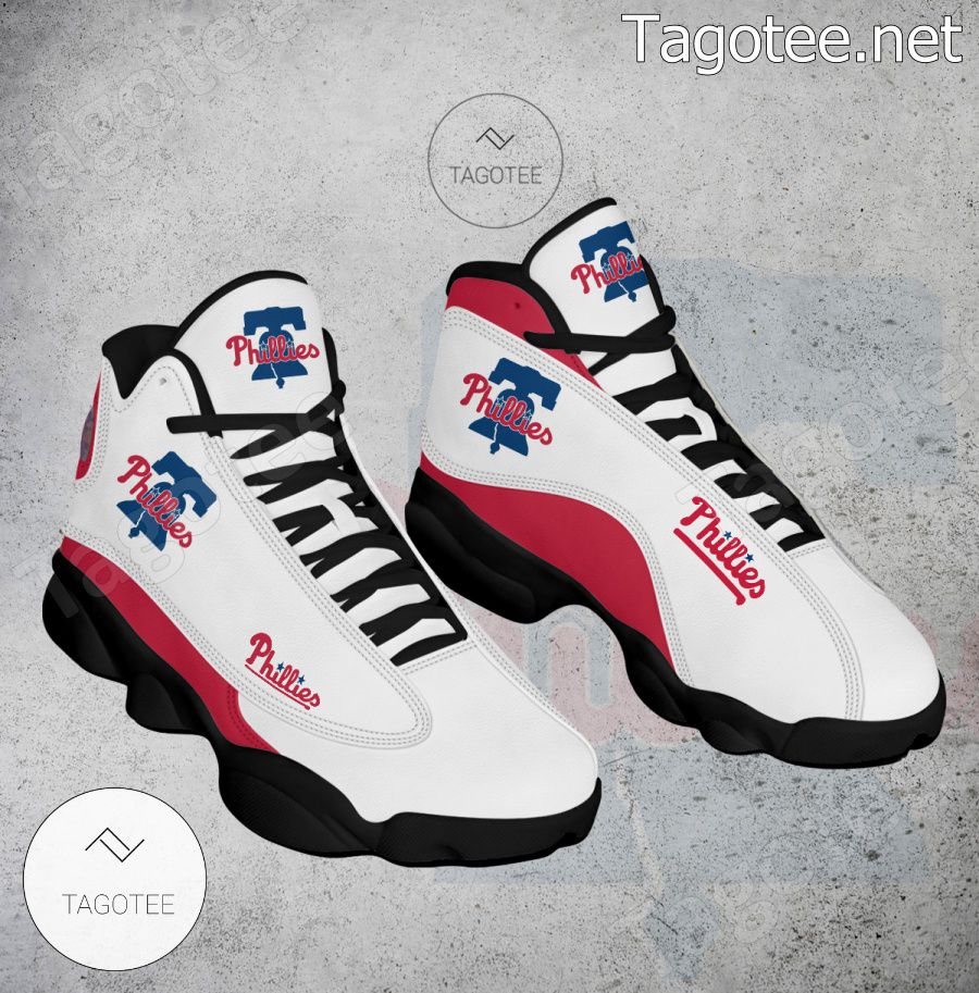 MLB Philadelphia Phillies Custom Name Number Air Jordan 13 Shoes V4 in 2023