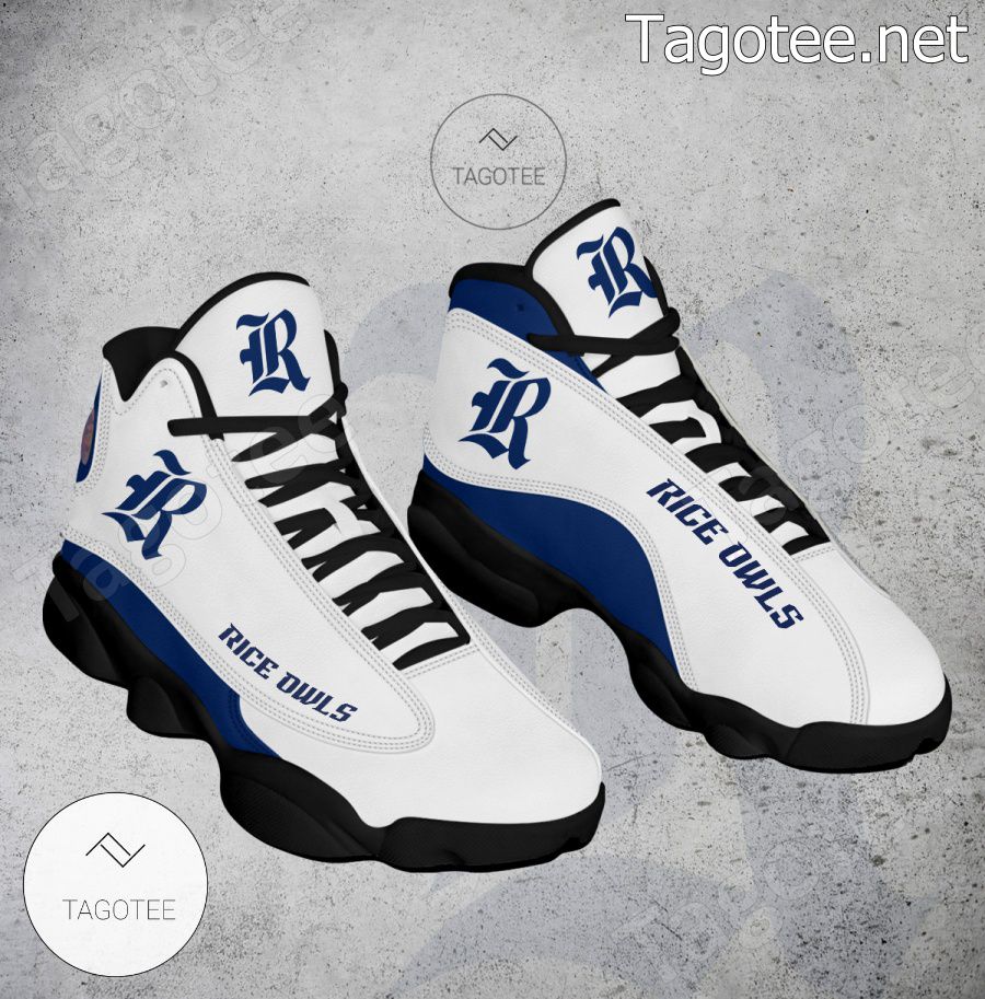 Rice Owls NCAA Logo Air Jordan 13 Shoes - BiShop a