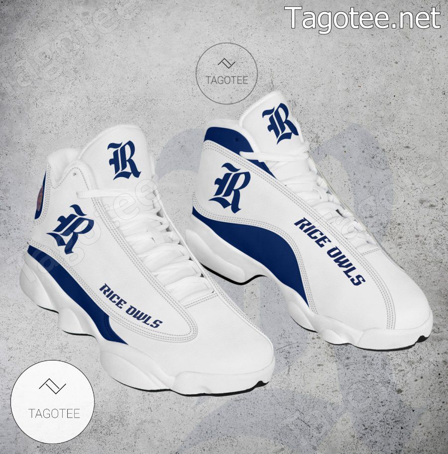 Rice Owls NCAA Logo Air Jordan 13 Shoes - BiShop