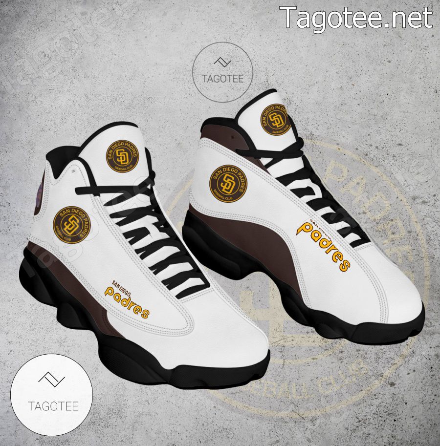 Mlb San Diego Padres Air Jordan 13 Custom Shoes Sneaker V1