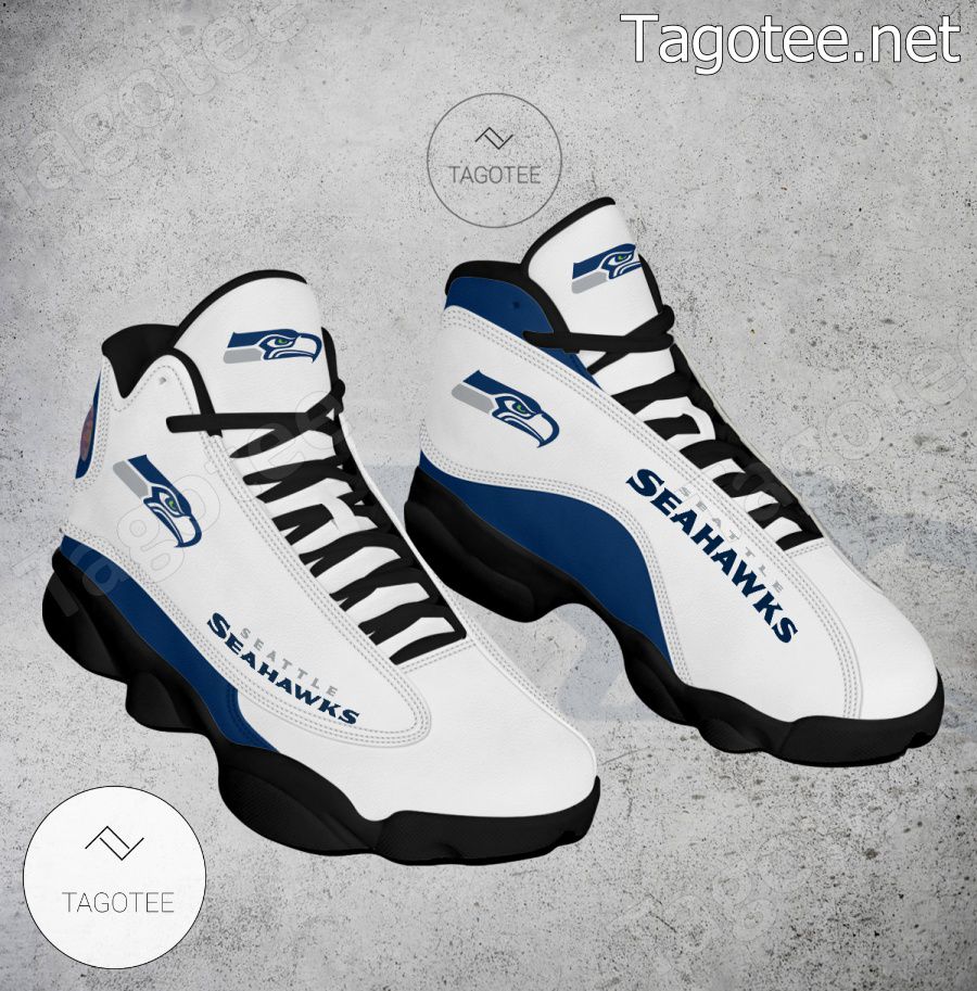 NFL Seattle Seahawks Custom Name Number Air Jordan 13 Shoes V3