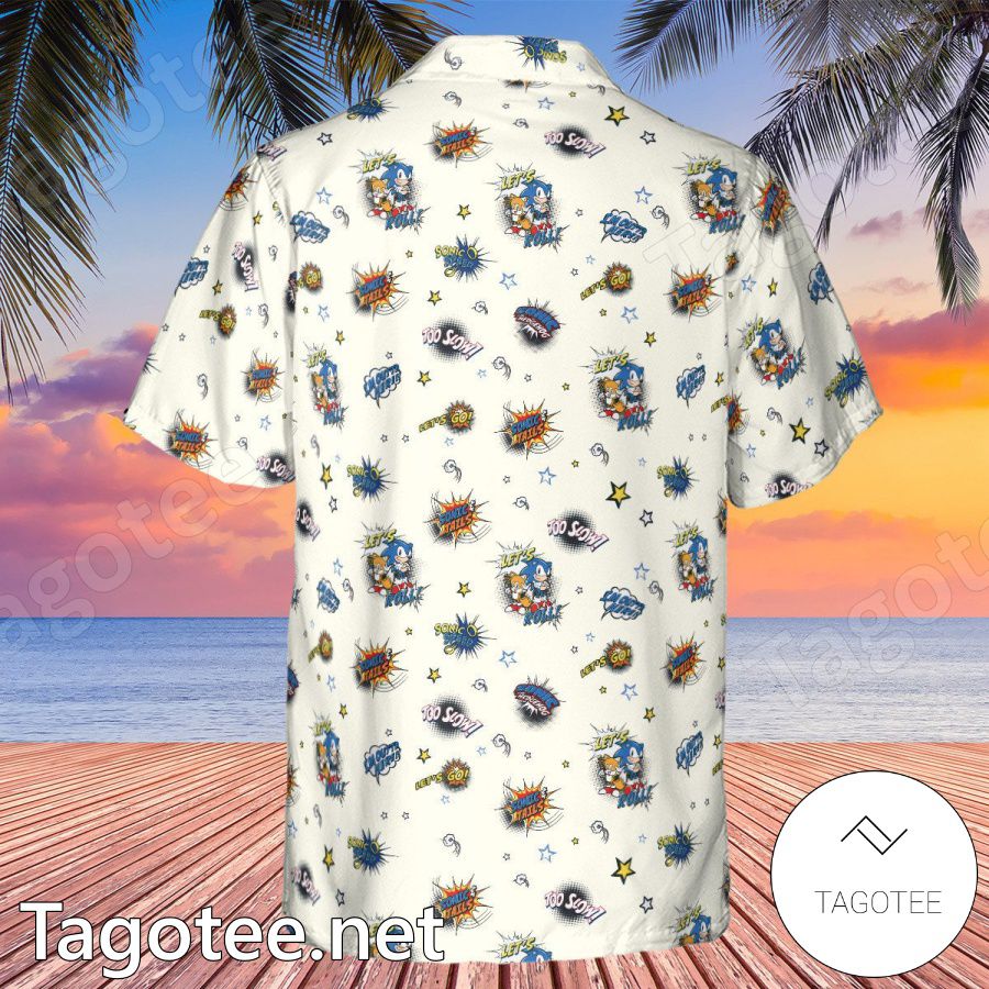 Sonic The Hedgehog Aloha Hawaii Shirt b