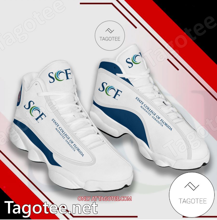 State College of Florida-Manatee-Sarasota Logo Air Jordan 13 Shoes