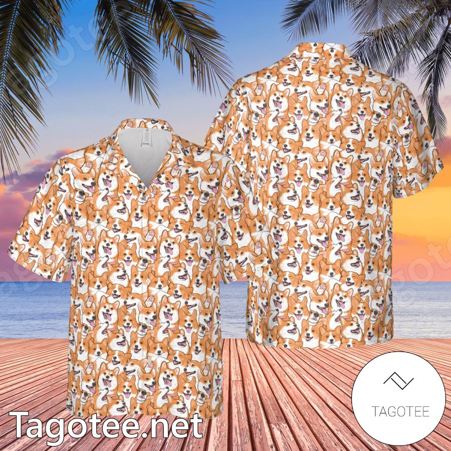 Silk Hawaiian Shirt With Water Tiger 