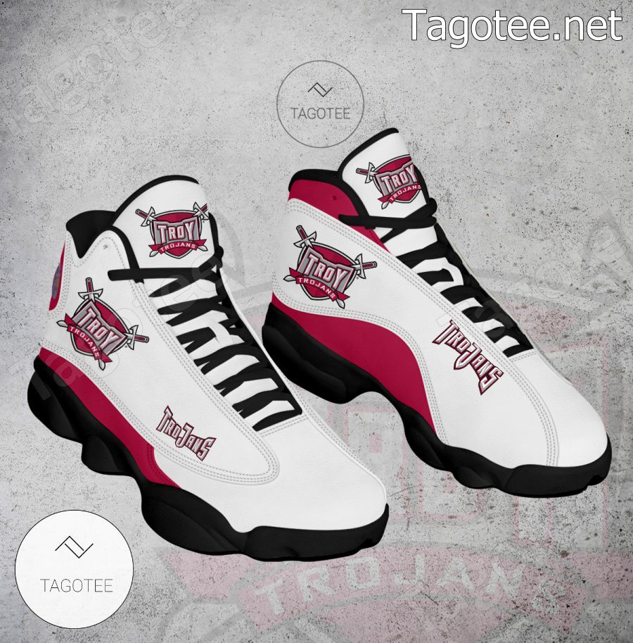 Troy Trojans NCAA Logo Air Jordan 13 Shoes - BiShop a